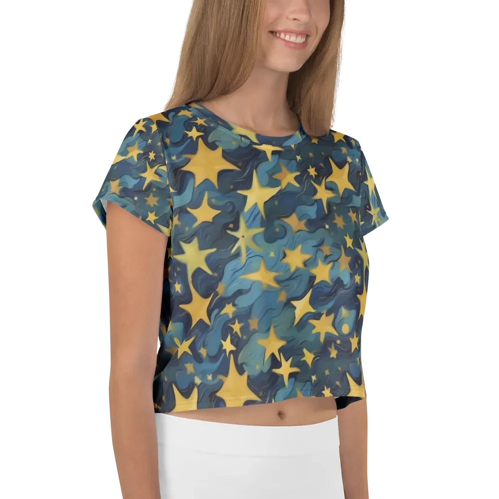 Celestial Current on Crop Tee — Right