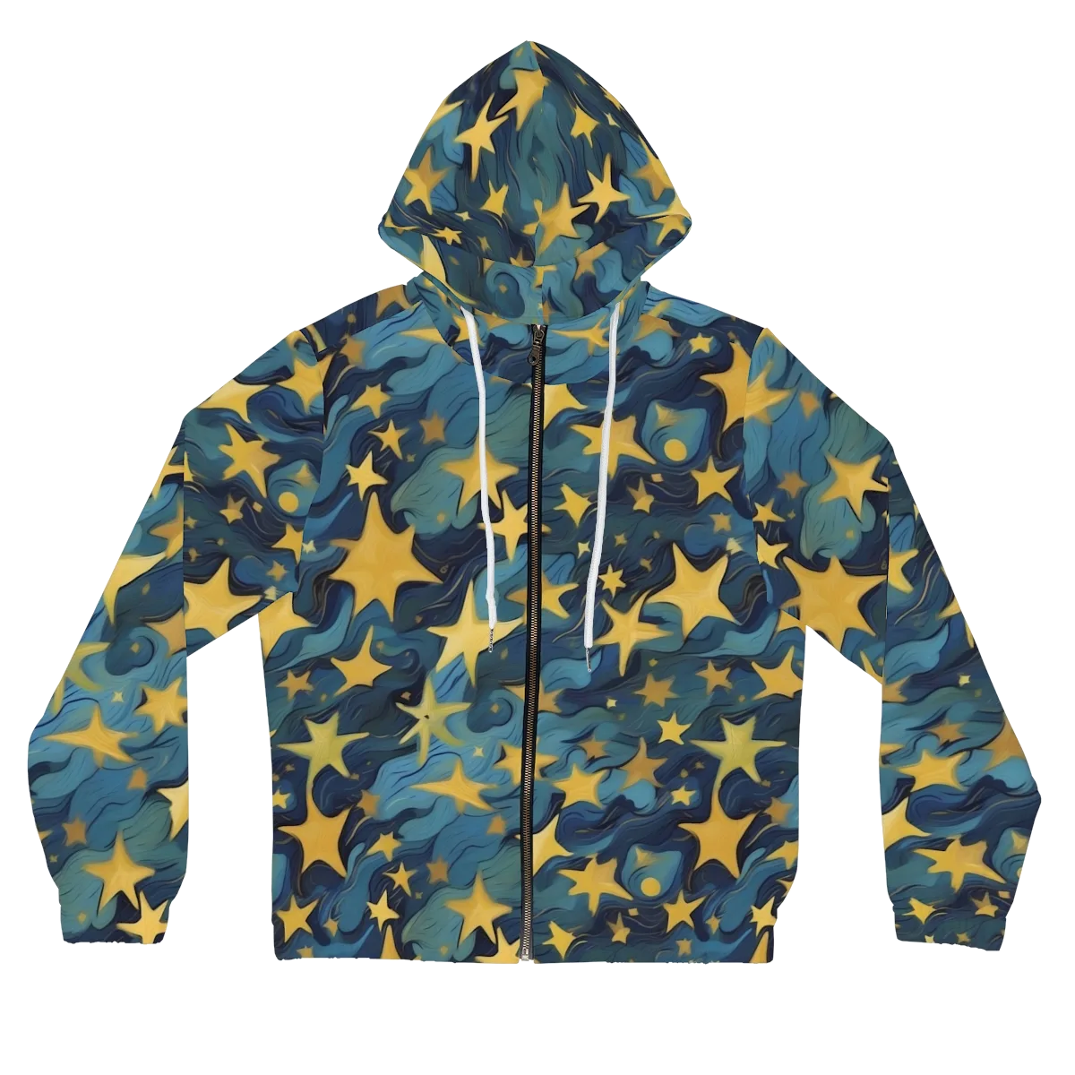 Celestial Current on Women's Full-Zip Hoodie — Front