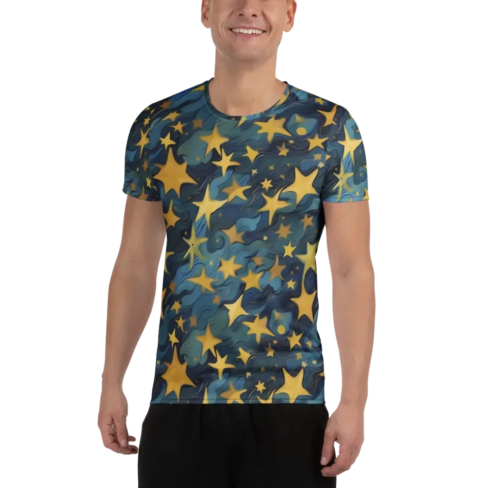 Celestial Current on Men's Athletic T-Shirt — Front
