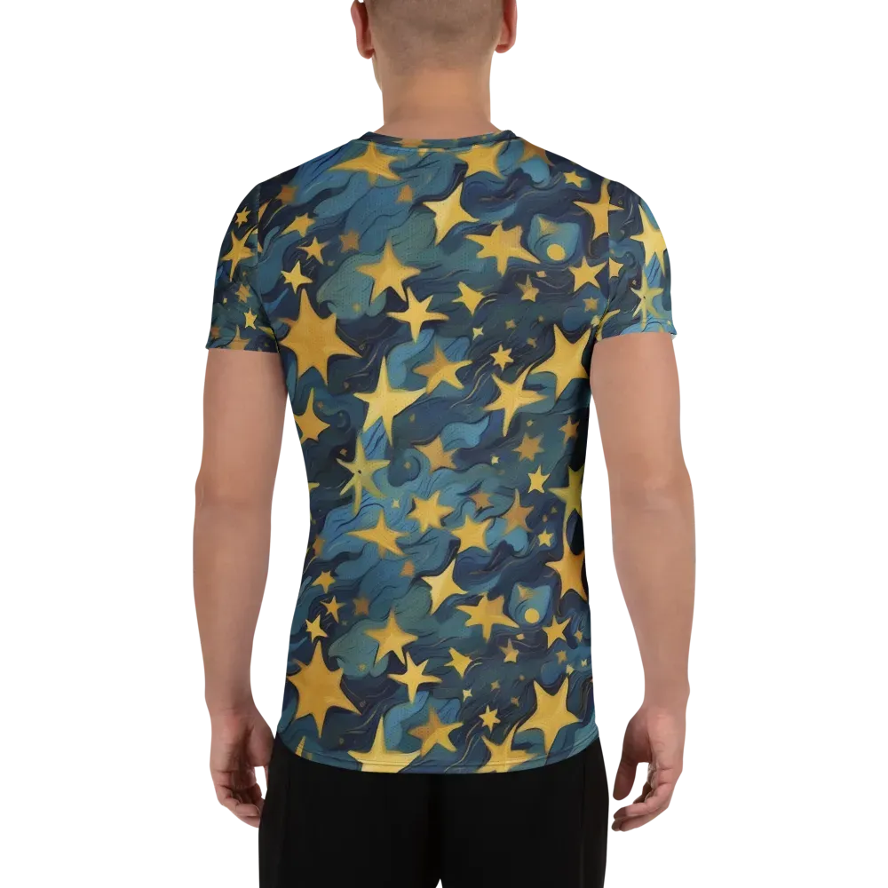 Celestial Current on Men's Athletic T-Shirt — Back