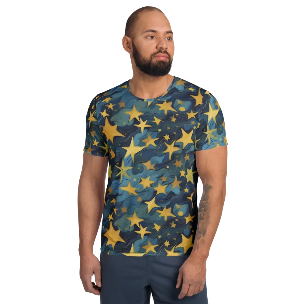 Celestial Current on Men's Athletic T-Shirt — Front
