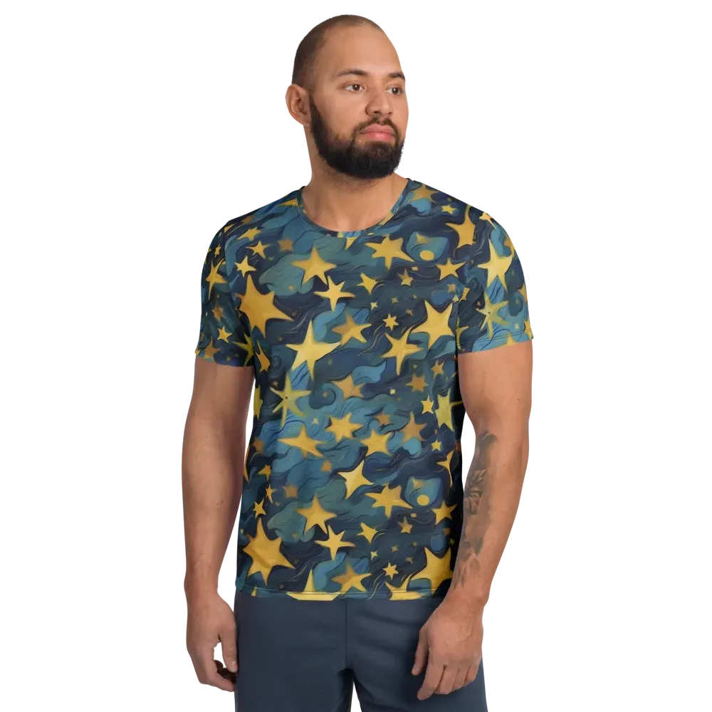 Celestial Current on Men's Athletic T-Shirt — Front