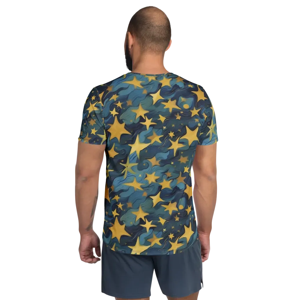 Celestial Current on Men's Athletic T-Shirt — Back