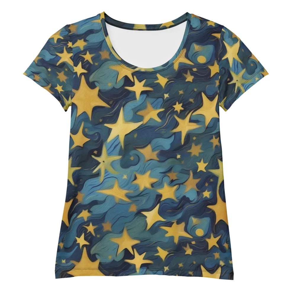 Celestial Current on Women's Athletic T-Shirt — Front