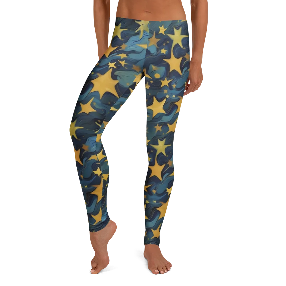 Celestial Current on Leggings — Front