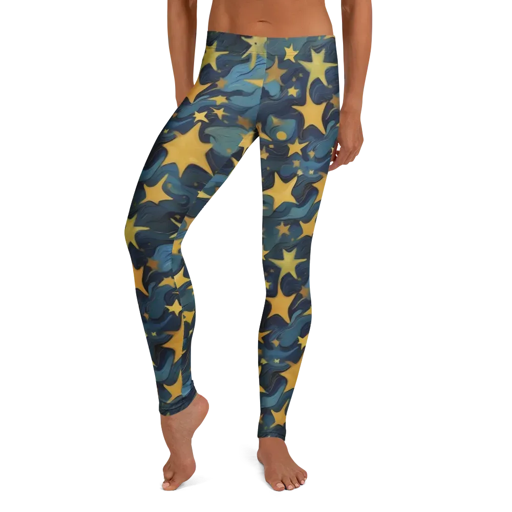Celestial Current on Leggings — Front