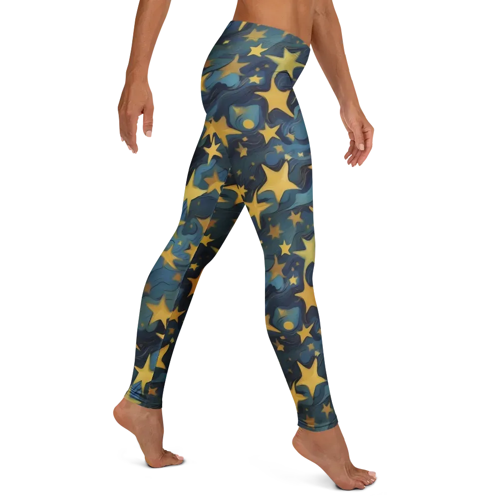 Celestial Current on Leggings — Right