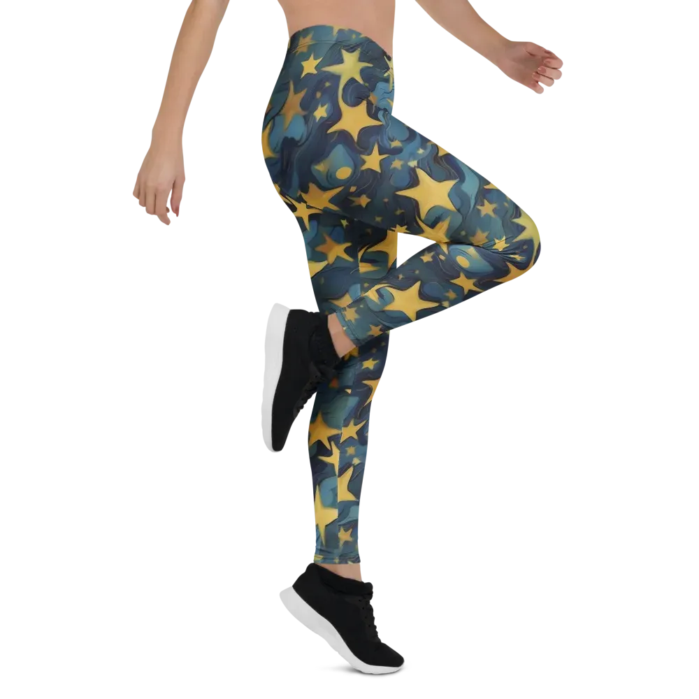 Celestial Current on Leggings — Right