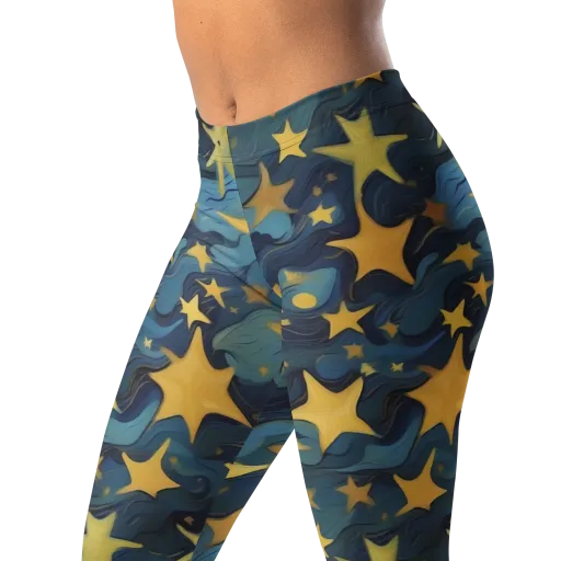 Celestial Current on a Leggings