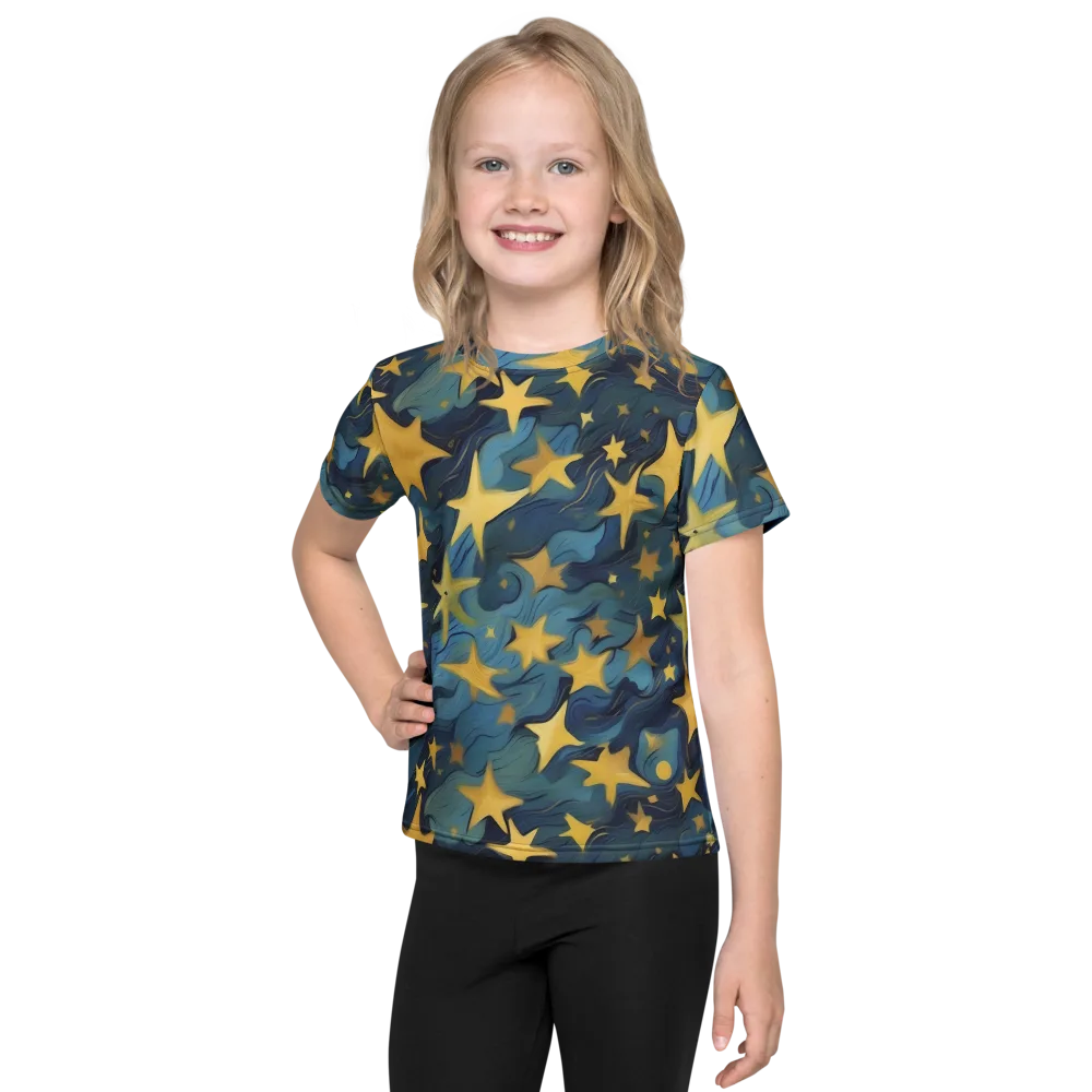 Celestial Current on Kids Crew Neck T-Shirt — Front