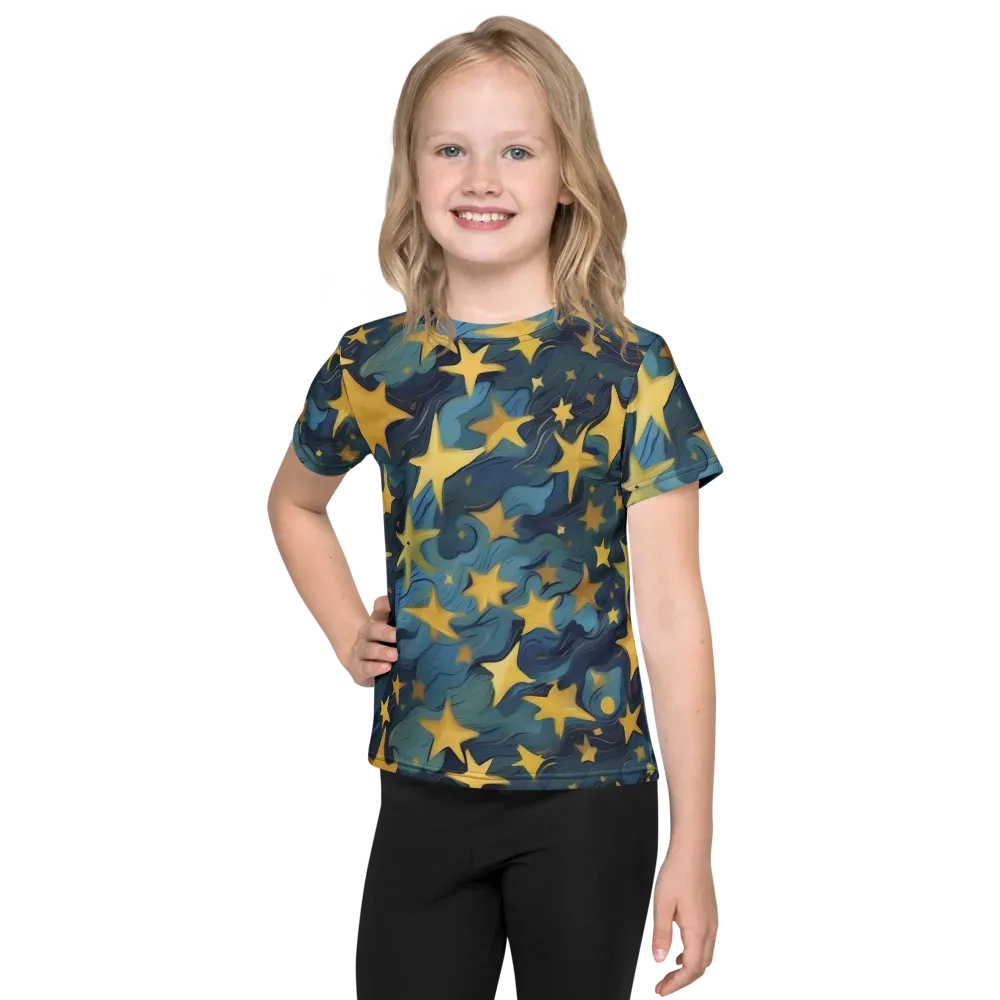 Celestial Current on Kids Crew Neck T-Shirt — Front