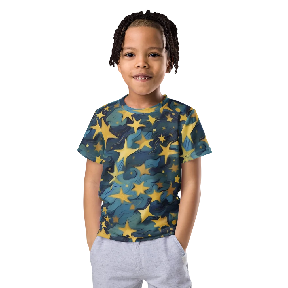 Celestial Current on Kids Crew Neck T-Shirt — Front