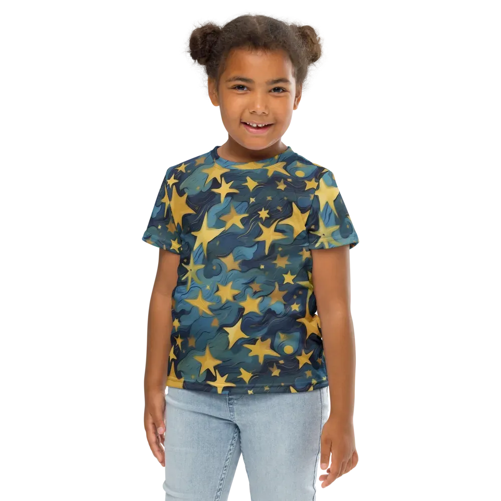 Celestial Current on Kids Crew Neck T-Shirt — Front