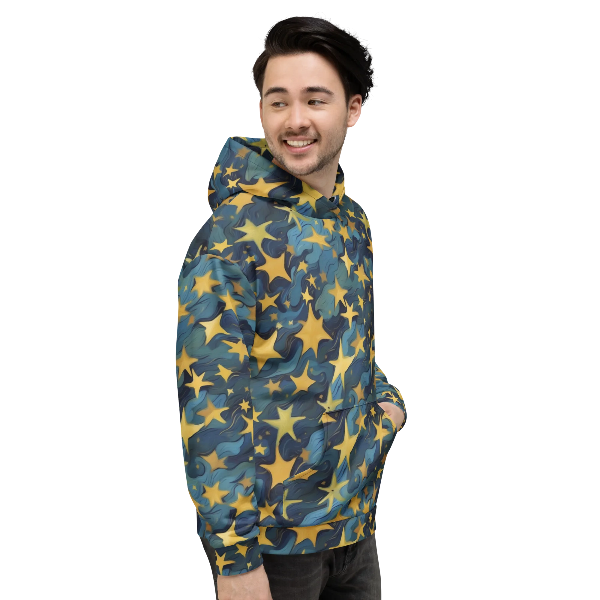 Celestial Current on Hoodie — Right