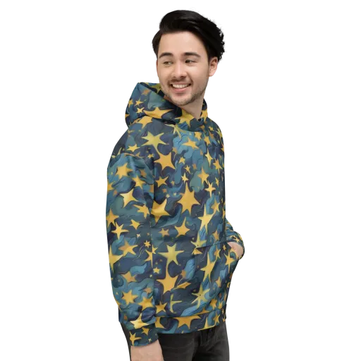 Celestial Current on a Hoodie
