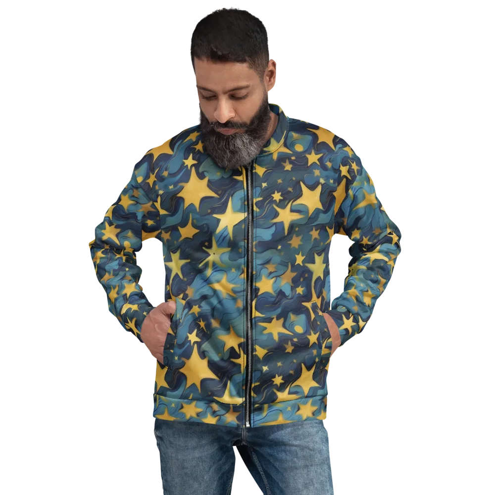 Celestial Current on Bomber Jacket — Front