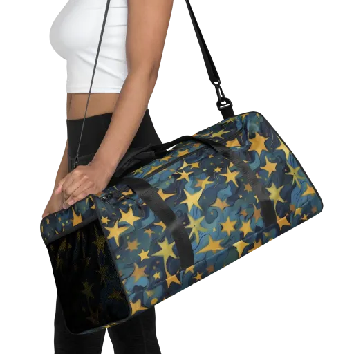 Celestial Current on a Duffle Bag
