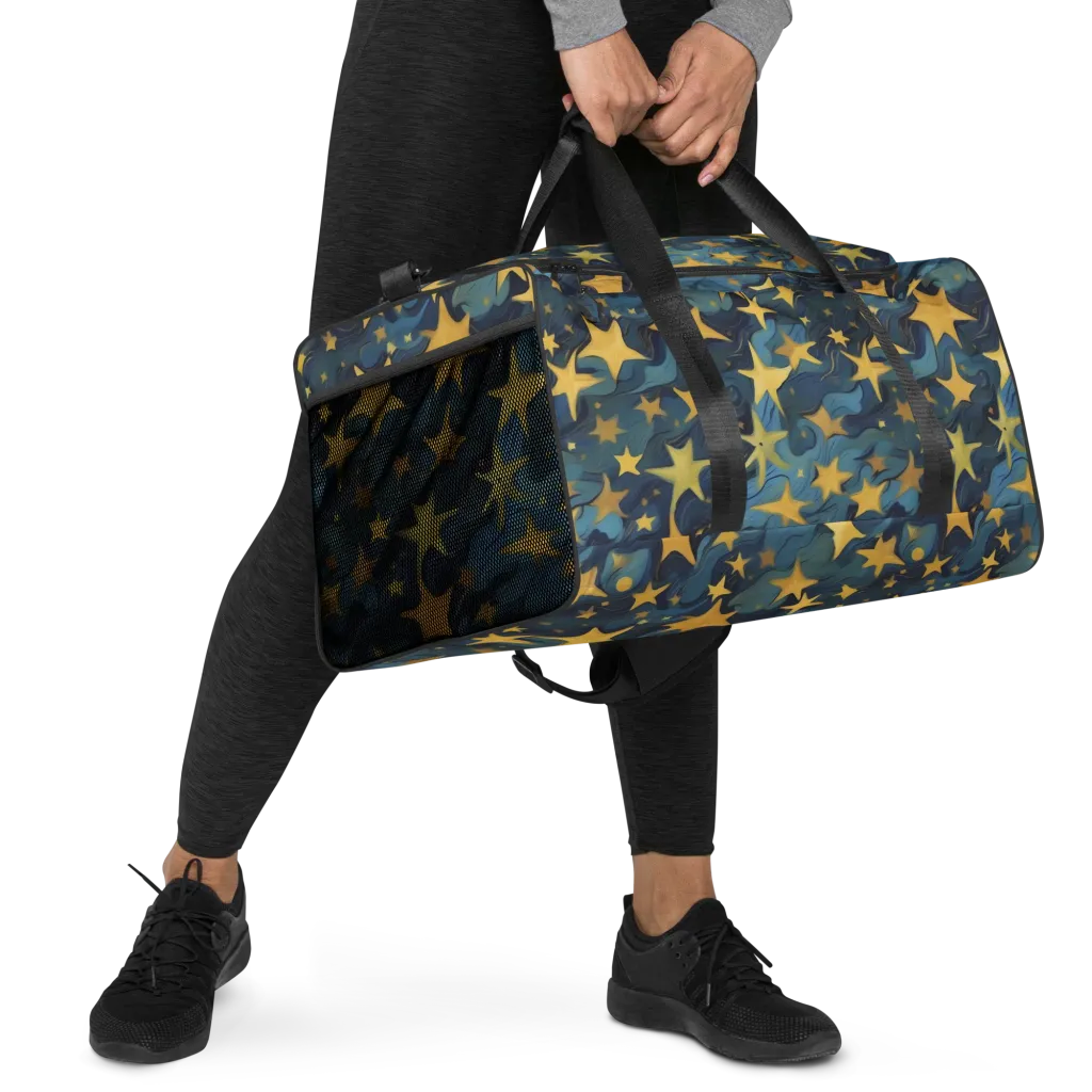 Celestial Current on Duffle Bag — Right Front