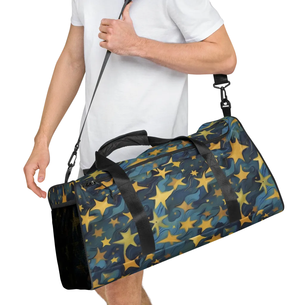 Celestial Current on Duffle Bag — Right Front
