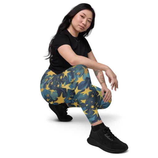 Celestial Current on a Leggings with Pockets