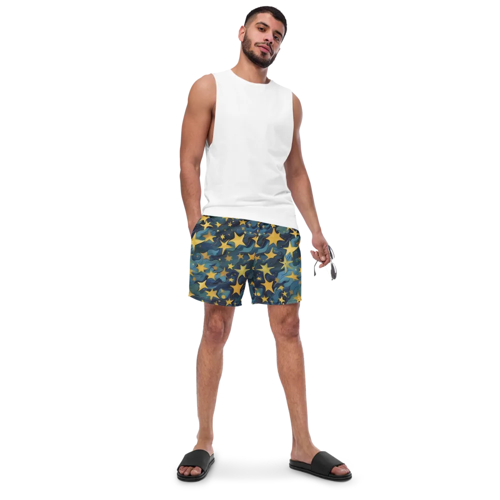 Celestial Current on Swim Trunks — Front