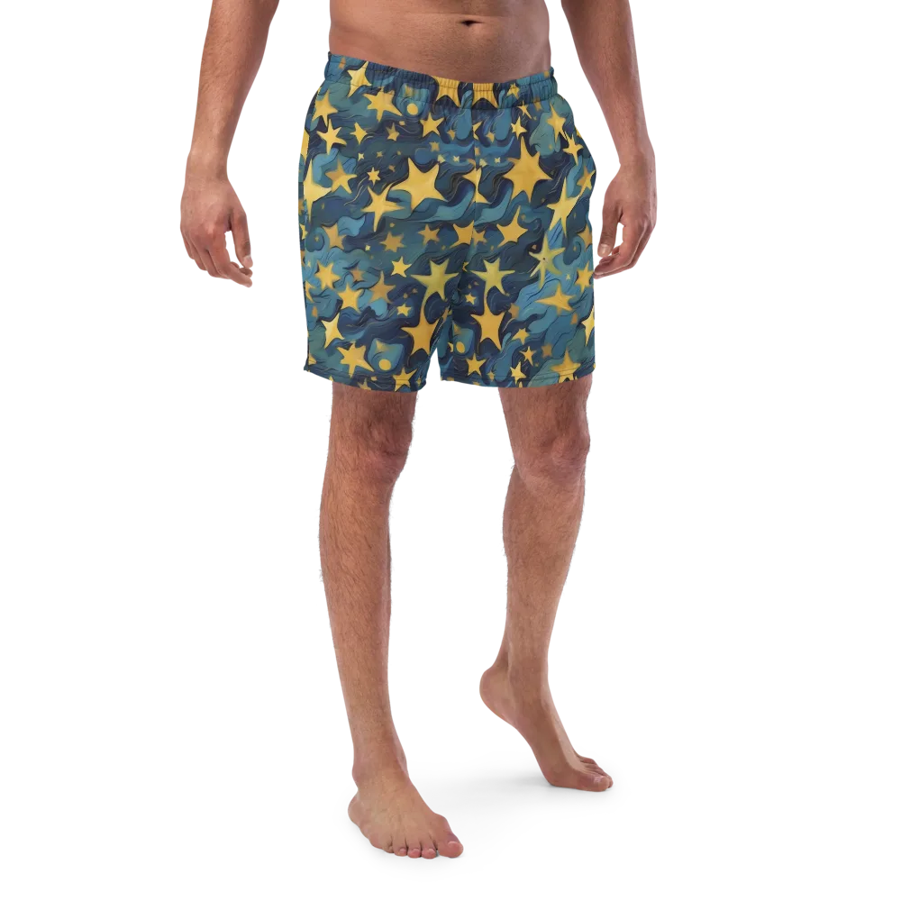 Celestial Current on Swim Trunks — Front