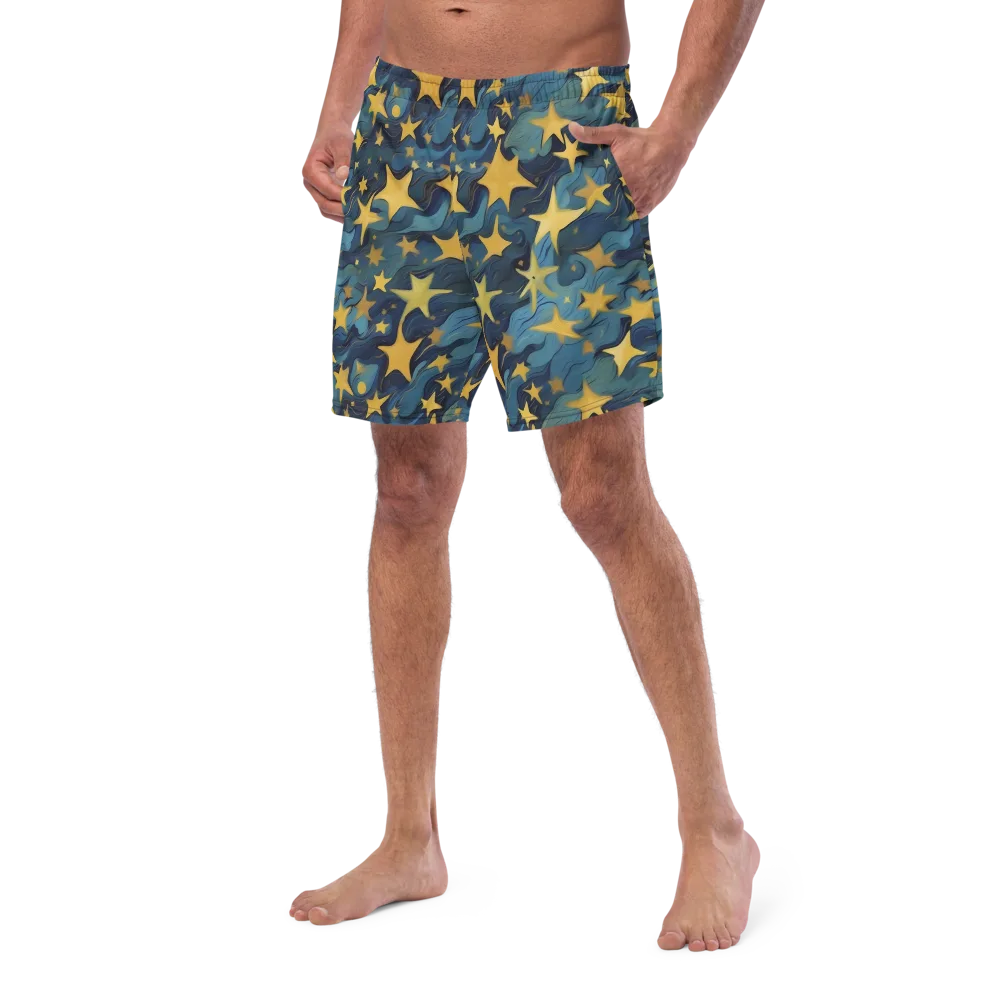 Celestial Current on Swim Trunks — Left Front
