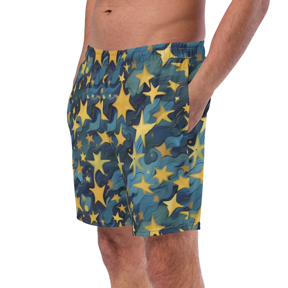 Celestial Current on Swim Trunks — Left Front