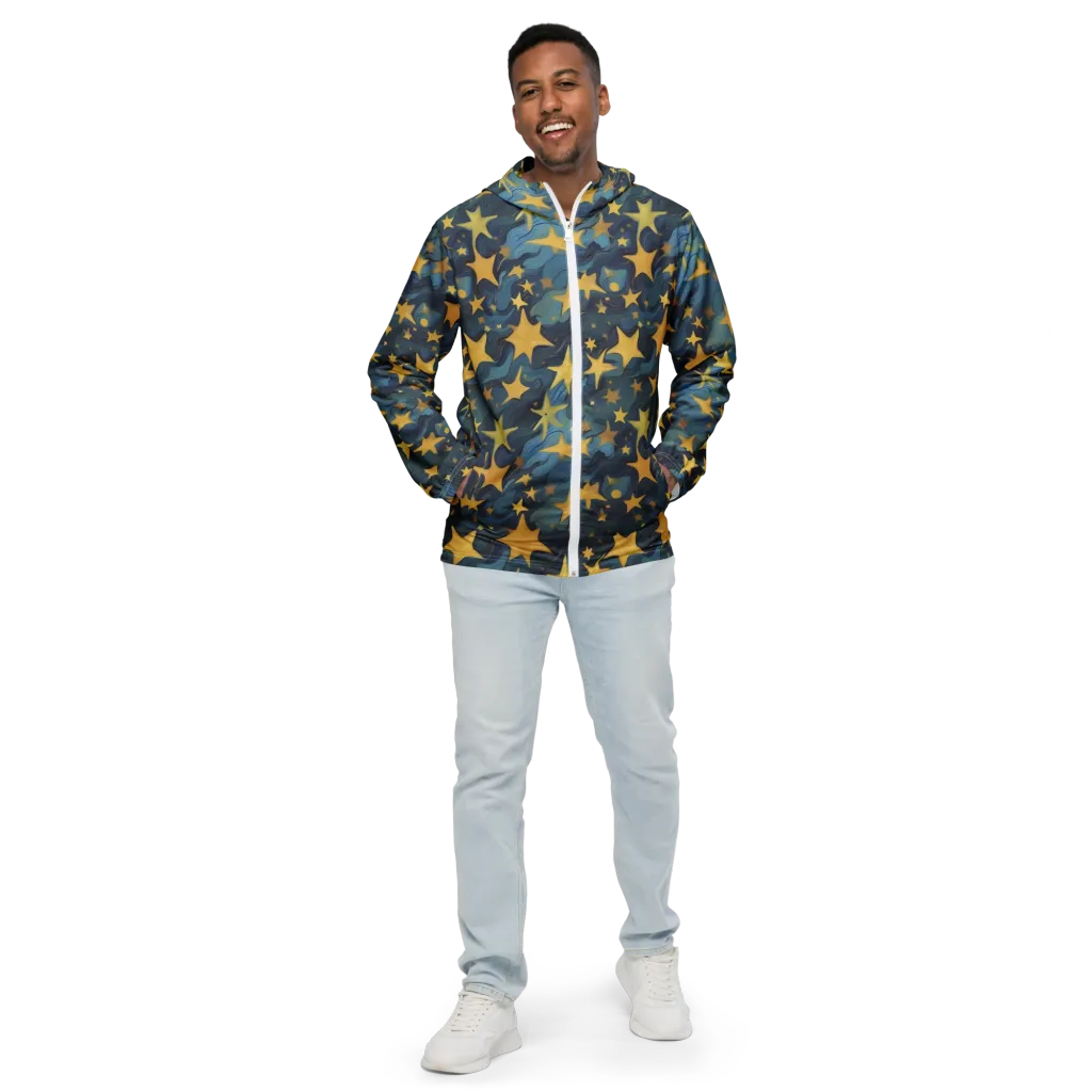 Celestial Current on Men's Windbreaker — Front
