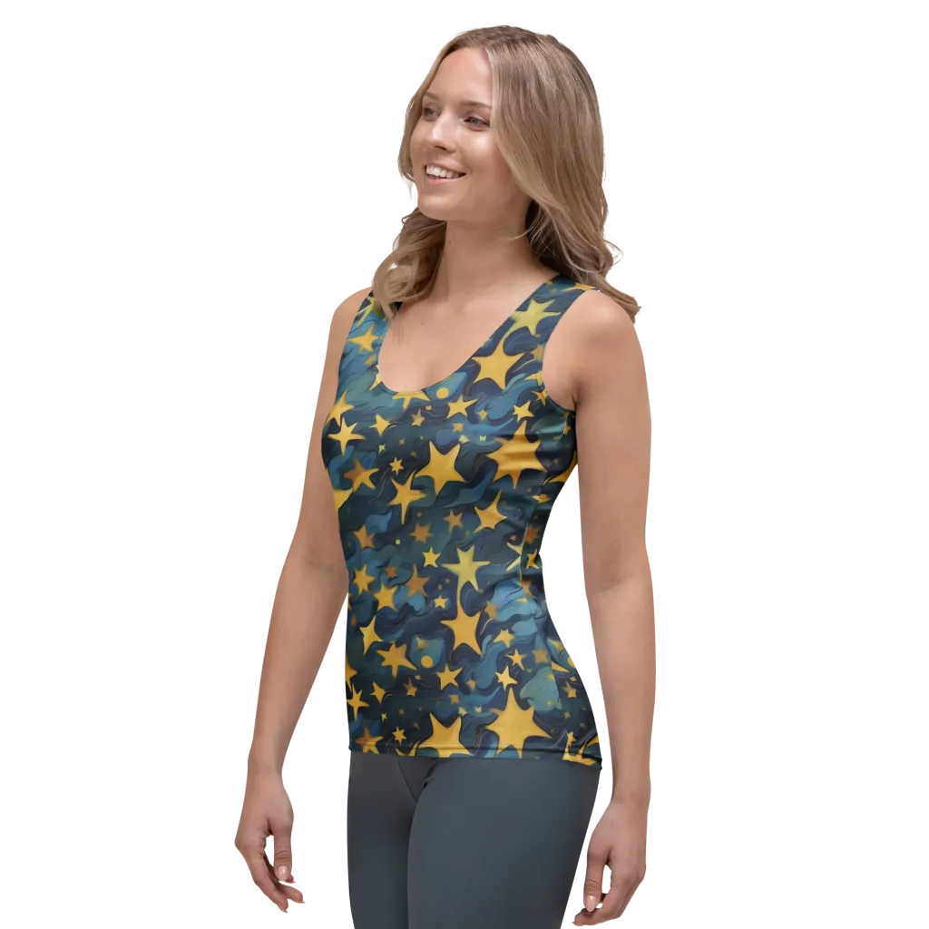 Celestial Current on Women's Tank Top — Left Front