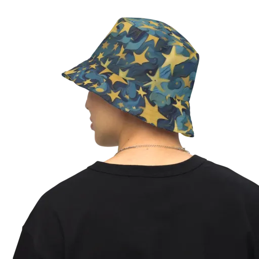 Celestial Current on a Reversible Bucket Hat