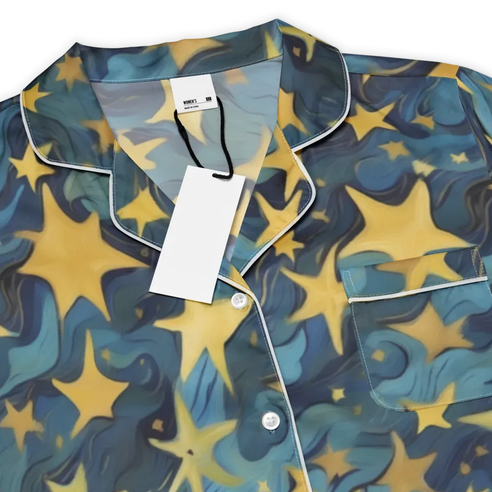 Celestial Current on Women's Short Sleeve Pajama Top — Product details