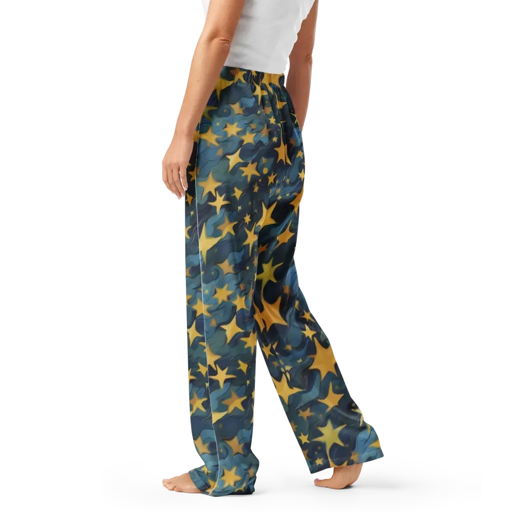 Celestial Current on Women's Pajama Pants — Left