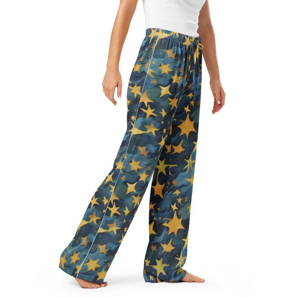 Celestial Current on Women's Pajama Pants — Right Front