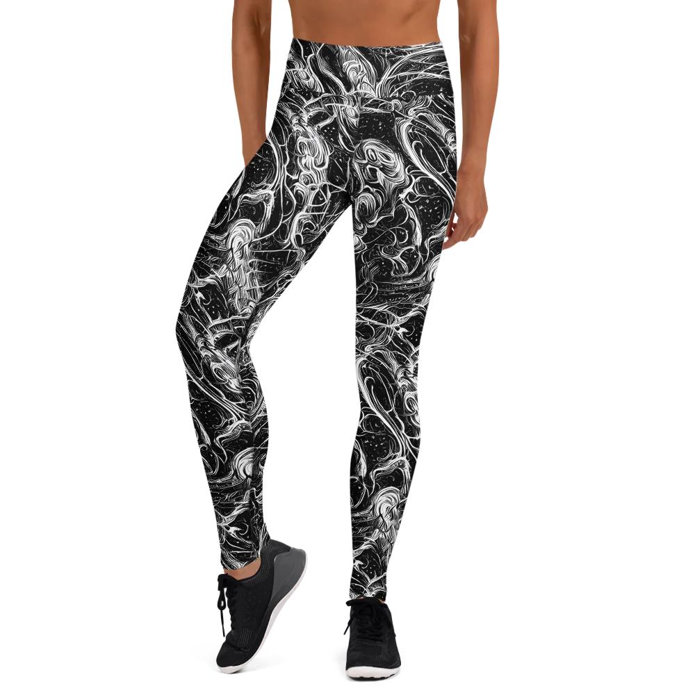 Ivory Riot on Yoga Leggings — Front