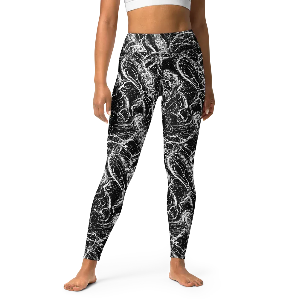 Ivory Riot on Yoga Leggings — Front