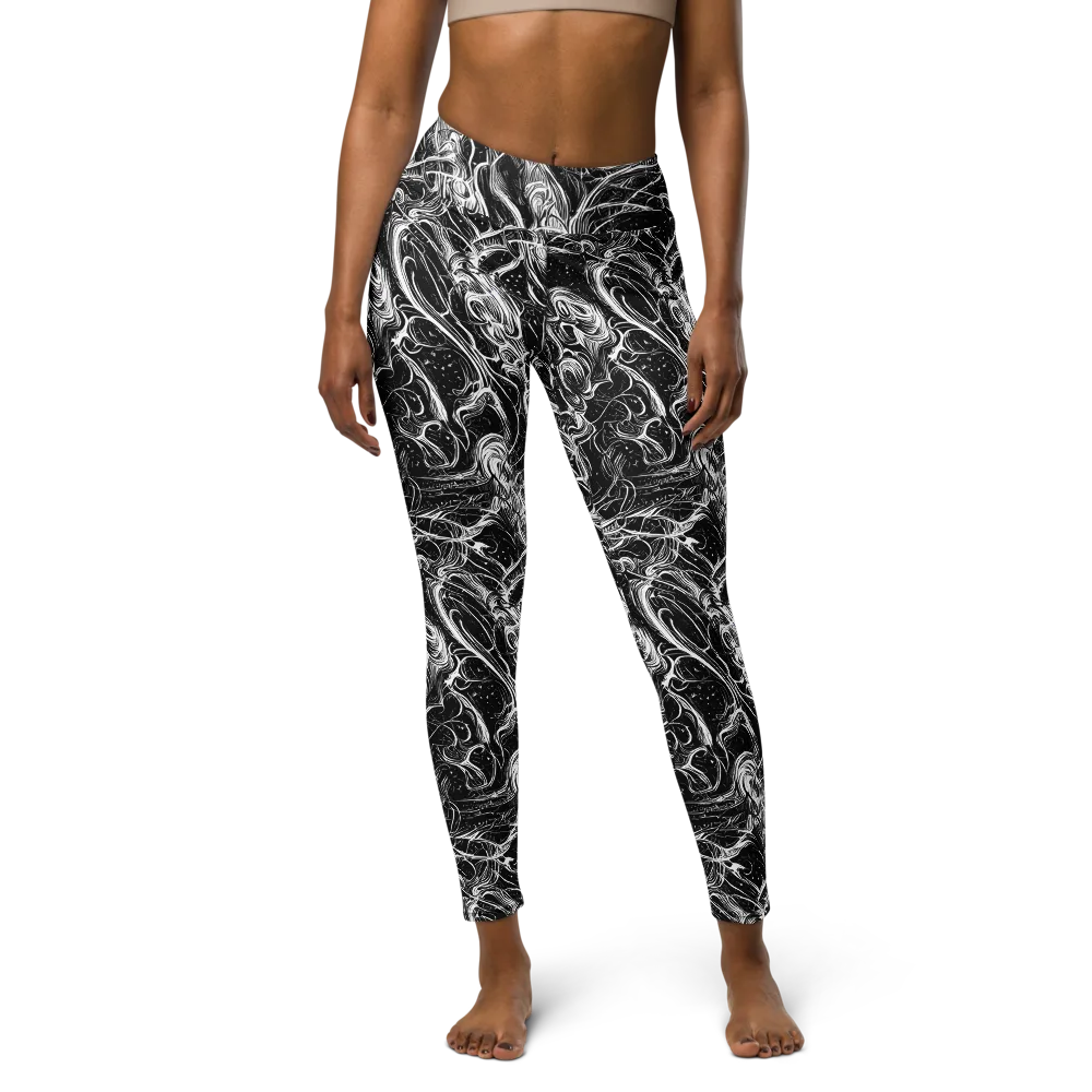Ivory Riot on Yoga Leggings — Front