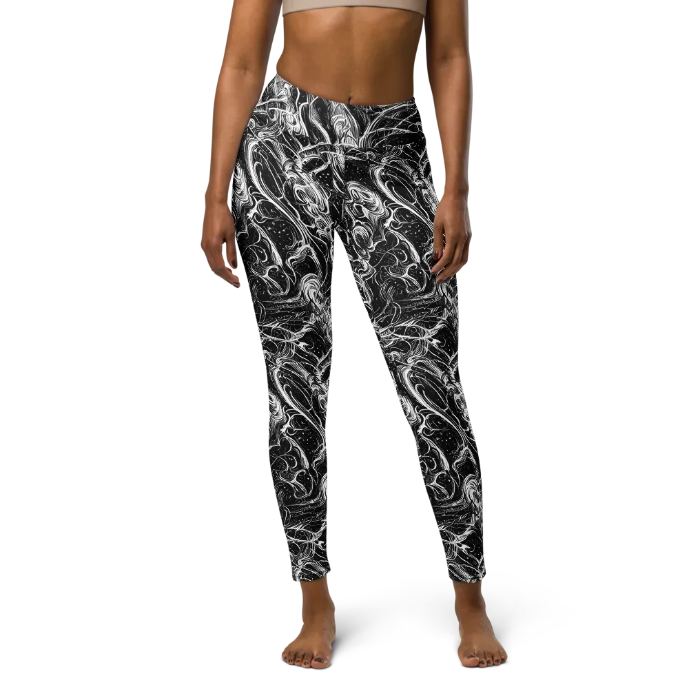 Ivory Riot on Yoga Leggings — Front