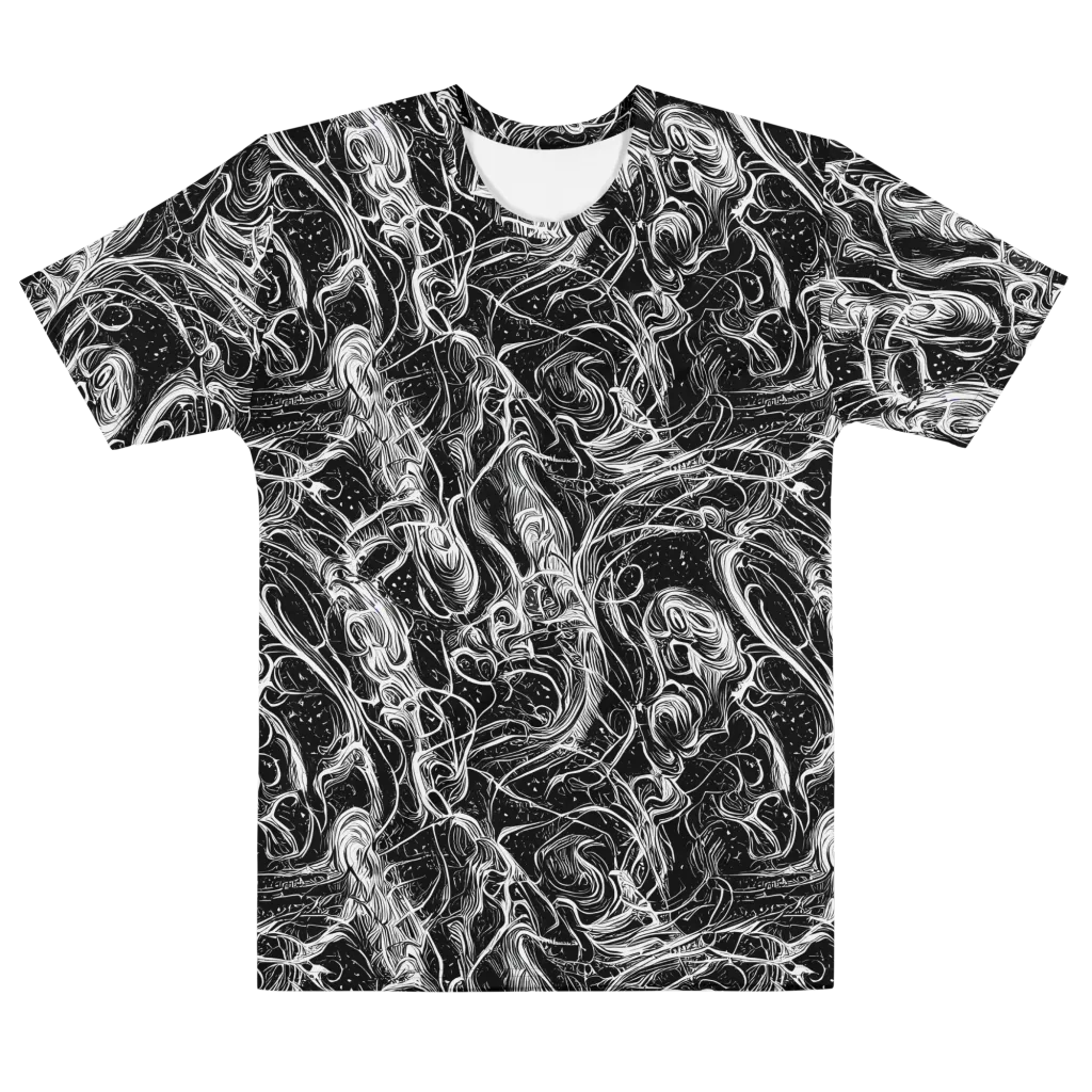 Ivory Riot on Men's Cotton Crew Neck T-Shirt — Front