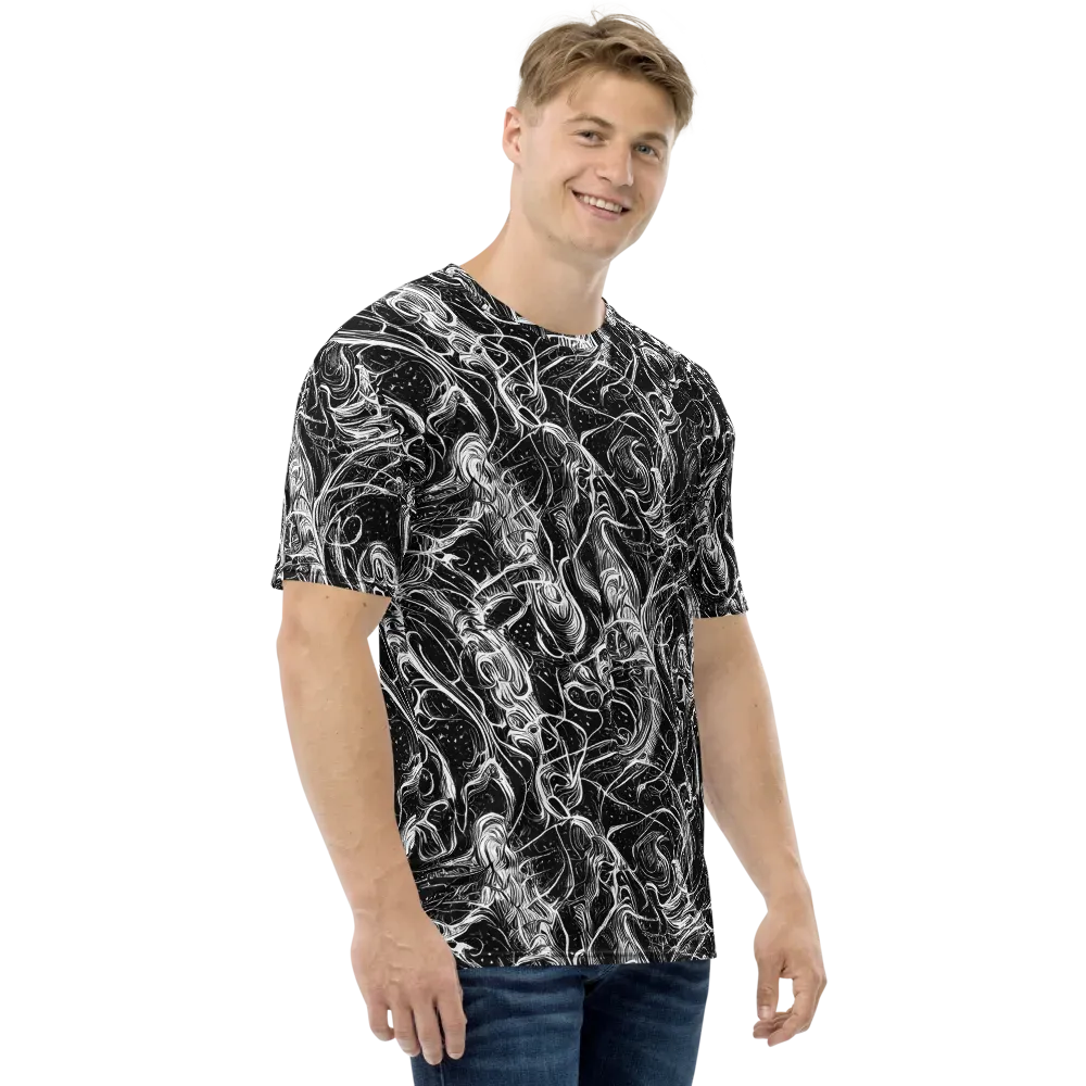 Ivory Riot on Men's Crew Neck T-Shirt — Right