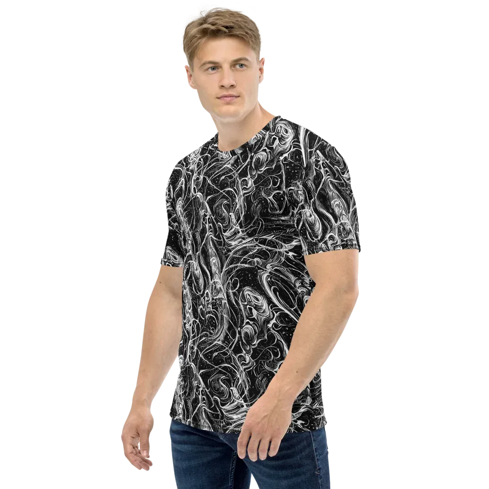 Ivory Riot on Men's Crew Neck T-Shirt — Left