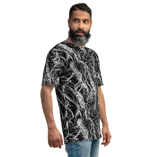 Ivory Riot on a Men's Crew Neck T-Shirt