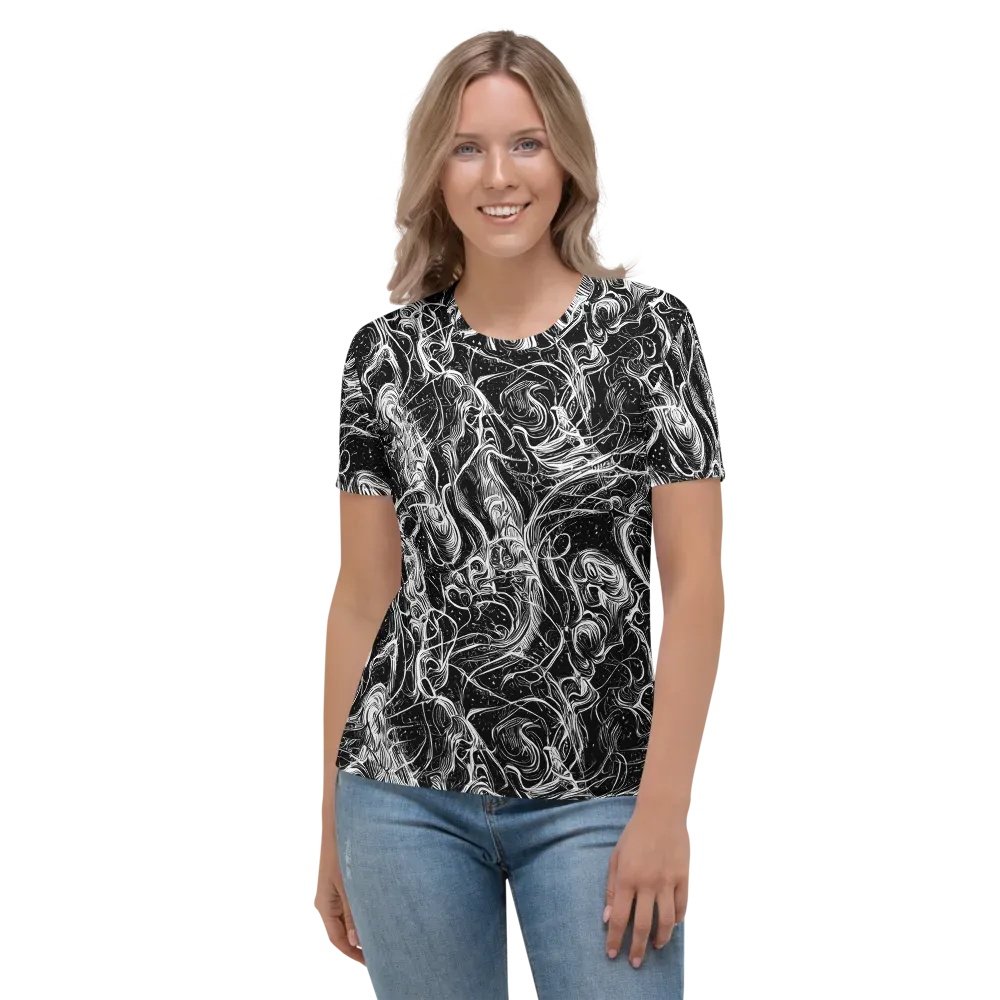 Ivory Riot on Women's Crew Neck T-Shirt — Front