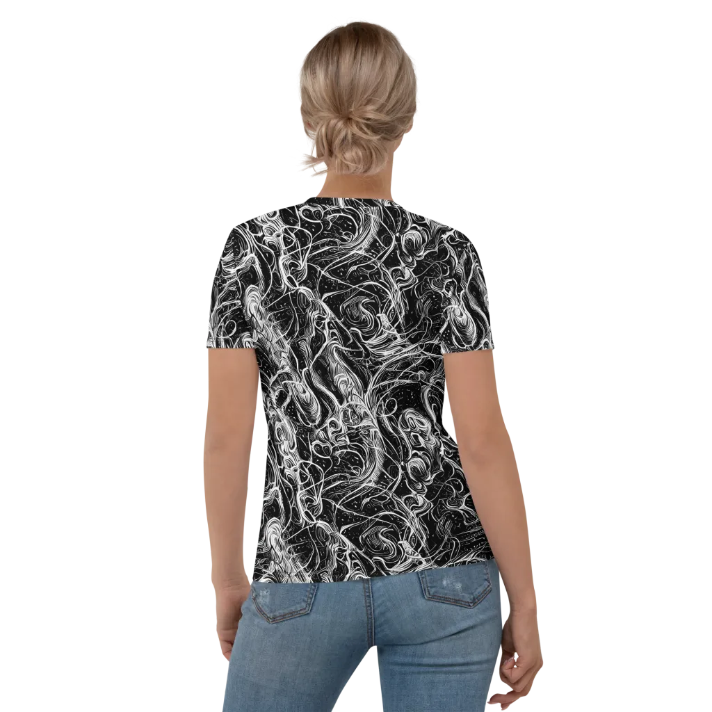 Ivory Riot on Women's Crew Neck T-Shirt — Back