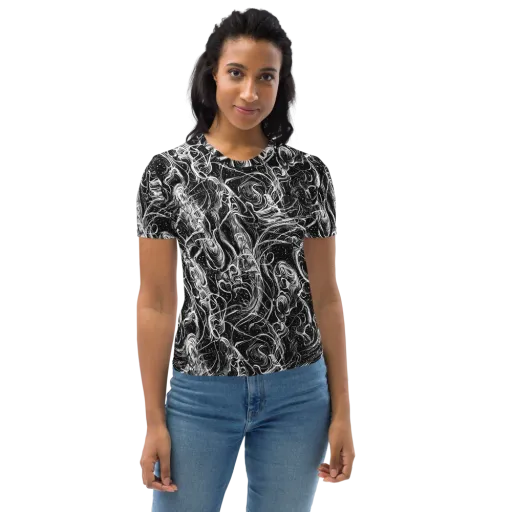 Ivory Riot on a Women's Crew Neck T-Shirt