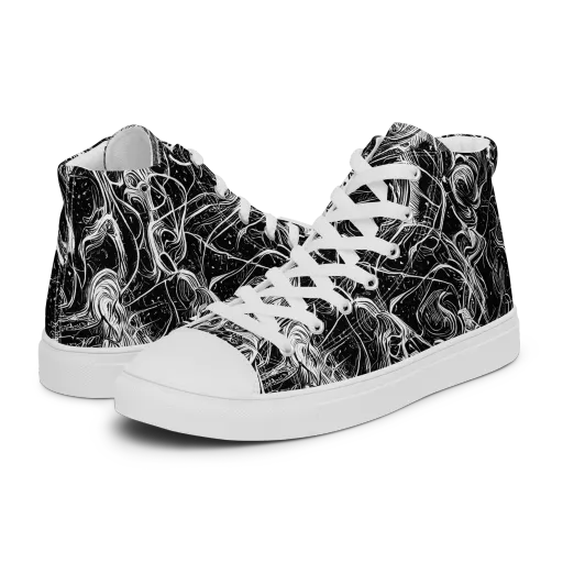 Ivory Riot on a Women's High Top Canvas Shoes