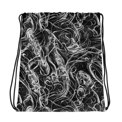 Ivory Riot on a Drawstring Bag