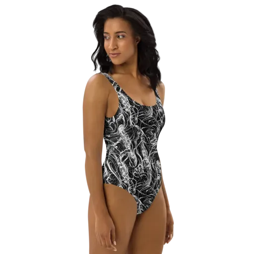 Ivory Riot on a One-Piece Swimsuit