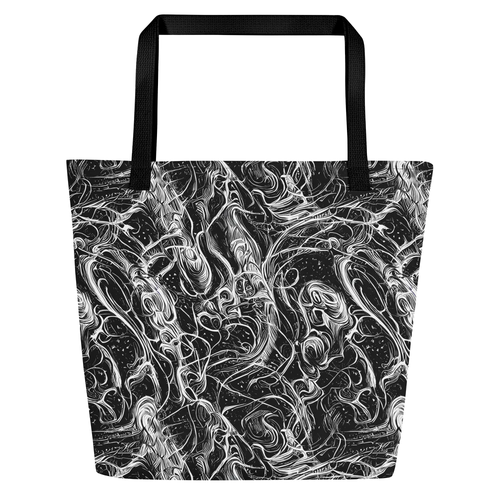 Ivory Riot on Large Tote Bag W/ Pocket — Front
