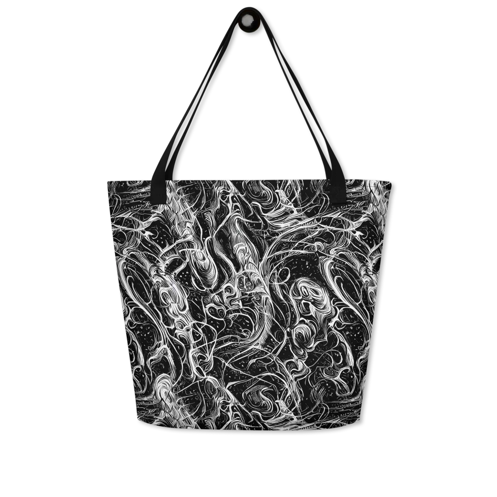 Ivory Riot on Large Tote Bag W/ Pocket — Front